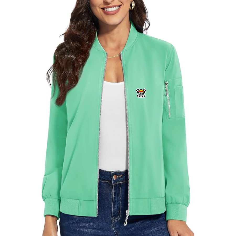 Women's Straw Hat  Premium Bomber Jacket Outerwear